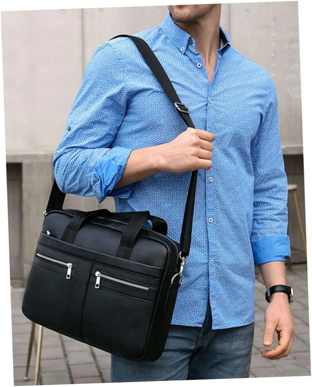 HOMSFOU 2 Pcs Man One Shoulder Men's Bag