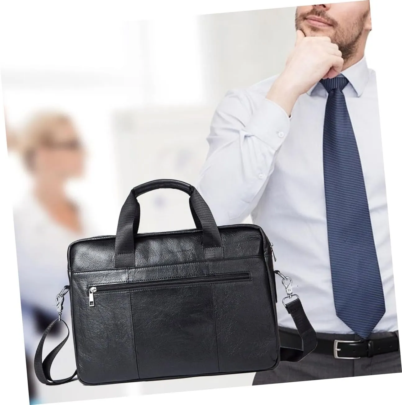 HOMSFOU 2 Pcs Man One Shoulder Men's Bag