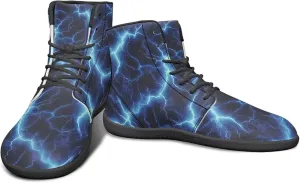 Howilath Marble Print High Top Sneakers for Men Wide Toe Barefoot Shoes Waterproof Running Cross Training Shoe