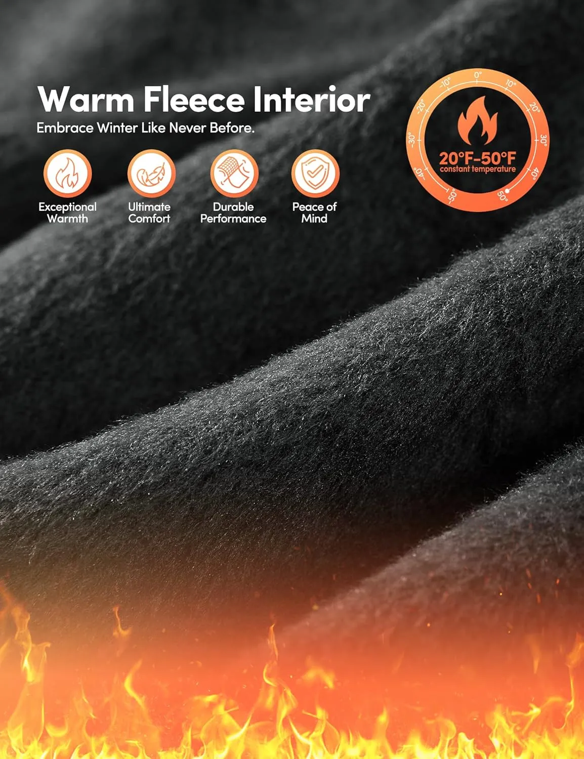 IUGA Fleece Cargo Sweatpants for Women Wide Leg Cargo Pants High Waisted Sweats Pants with Pockets Baggy Joggers Pants