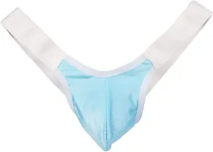 JEShifangjiusu Men'S Sexy T-Back Jockstrap Panties Ice Silk Briefs Low Waist G-String Seductive Thong Bulge Pouch Underpants