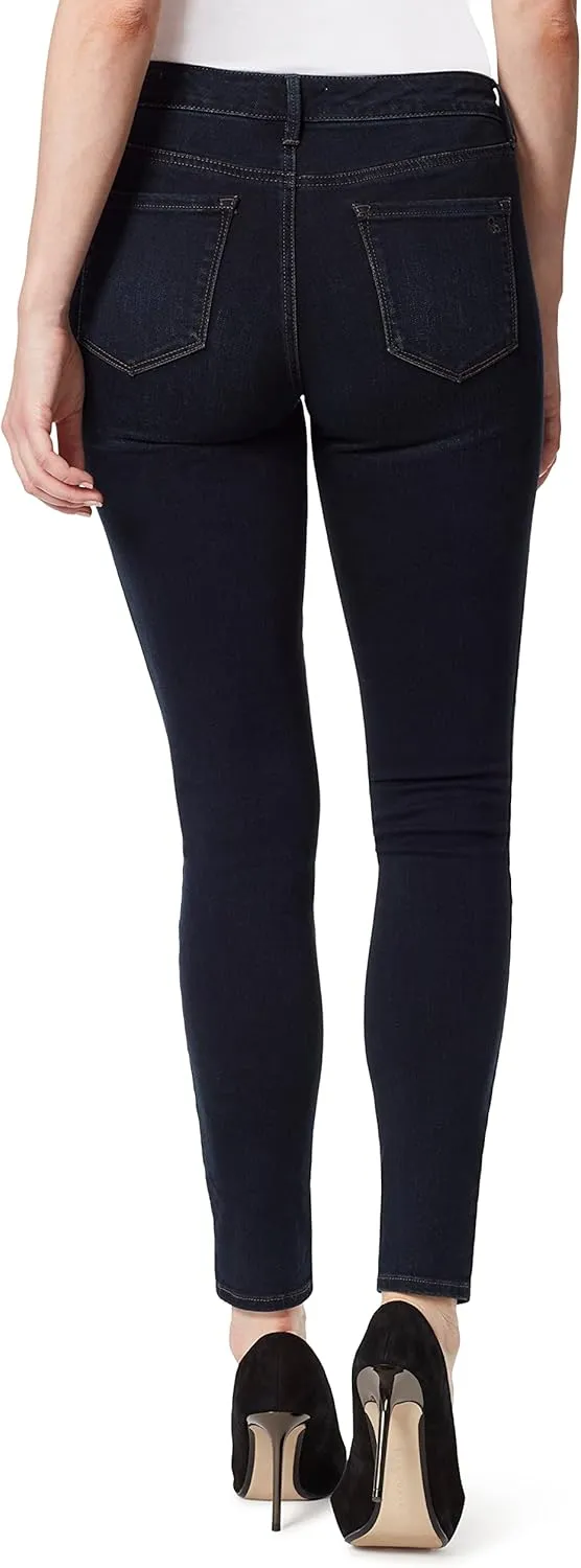 Jessica Simpson Womens Plus Kiss Me Mid-Rise Distressed Skinny Jeans