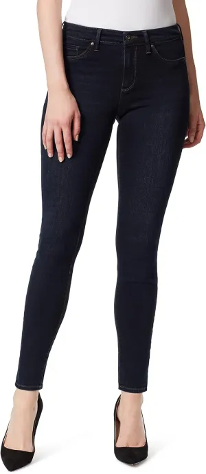 Jessica Simpson Womens Plus Kiss Me Mid-Rise Distressed Skinny Jeans