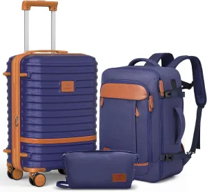 Joyway Expandable Carry on Luggage Sets Airline Approved, Lightweight Hard Shell 20 Inch Carry-on Suitcase with Spinner Wheels
