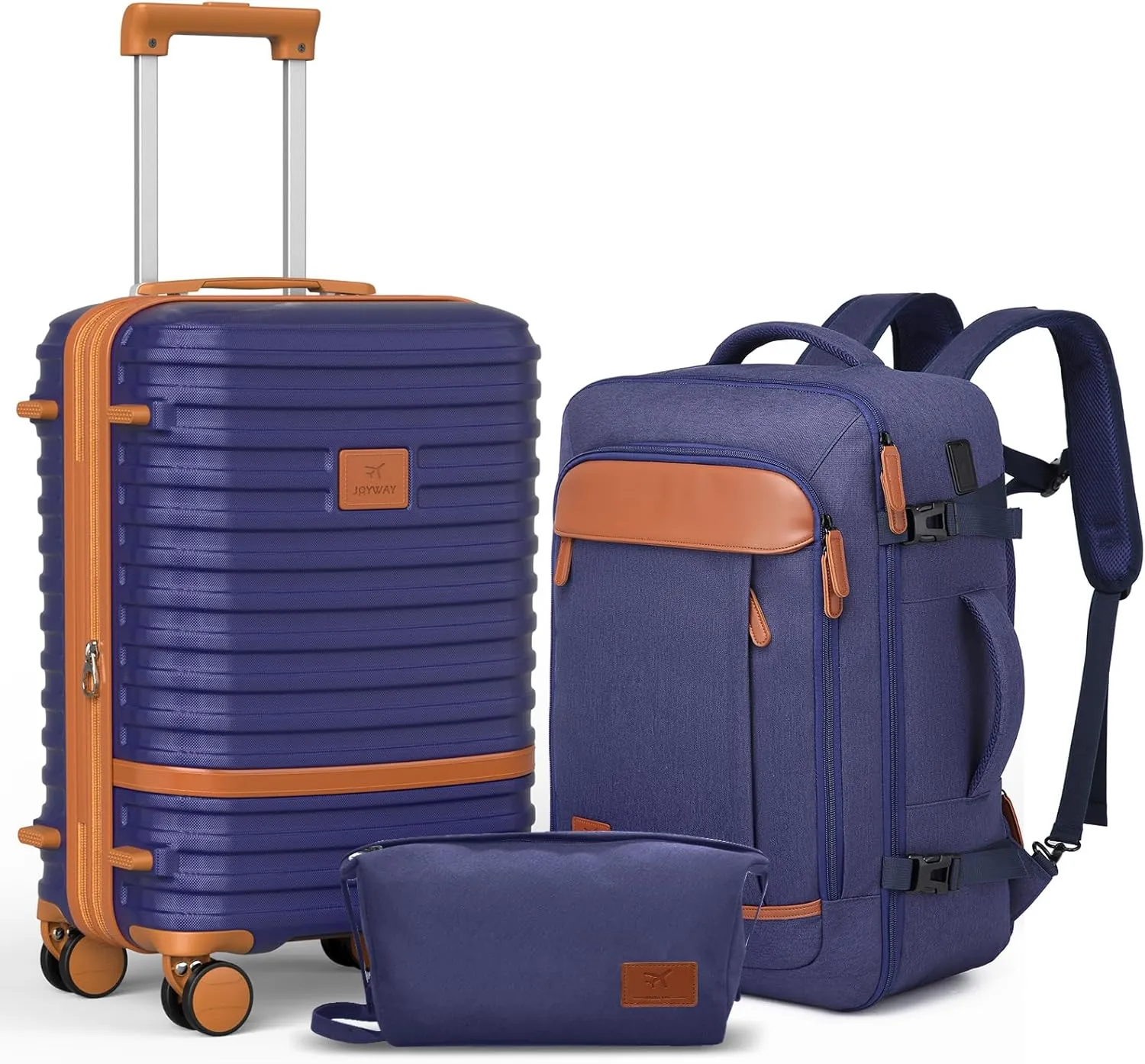 Joyway Expandable Carry on Luggage Sets Airline Approved, Lightweight Hard Shell 20 Inch Carry-on Suitcase with Spinner Wheels