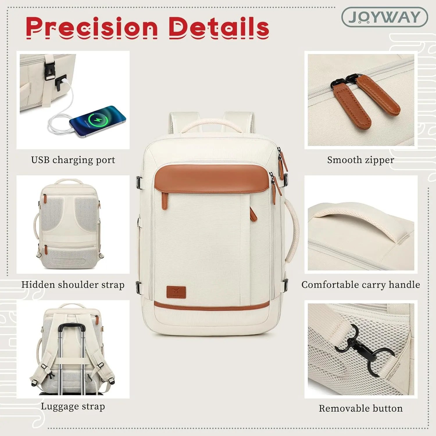 Joyway Expandable Luggage Sets 5 Piece, Lightweight Hard Shell Travel Suitcase Set with Spinner Wheels and TSA Lock