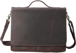 JSEIAJB Briefcase Bag For College, Office, Adjustable Shoulder Strap