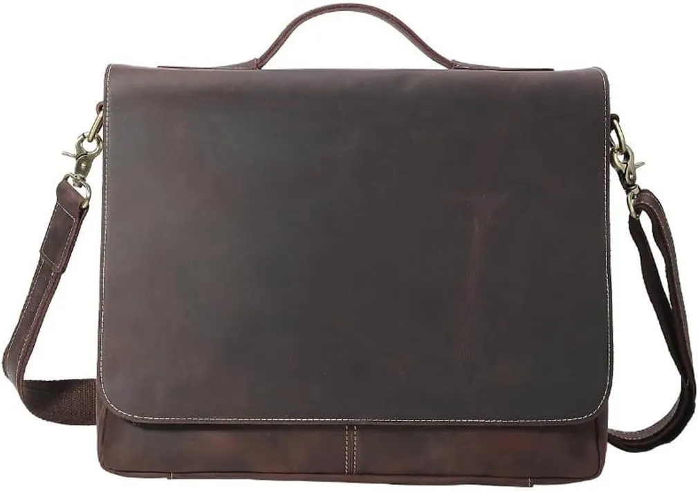JSEIAJB Briefcase Bag For College, Office, Adjustable Shoulder Strap
