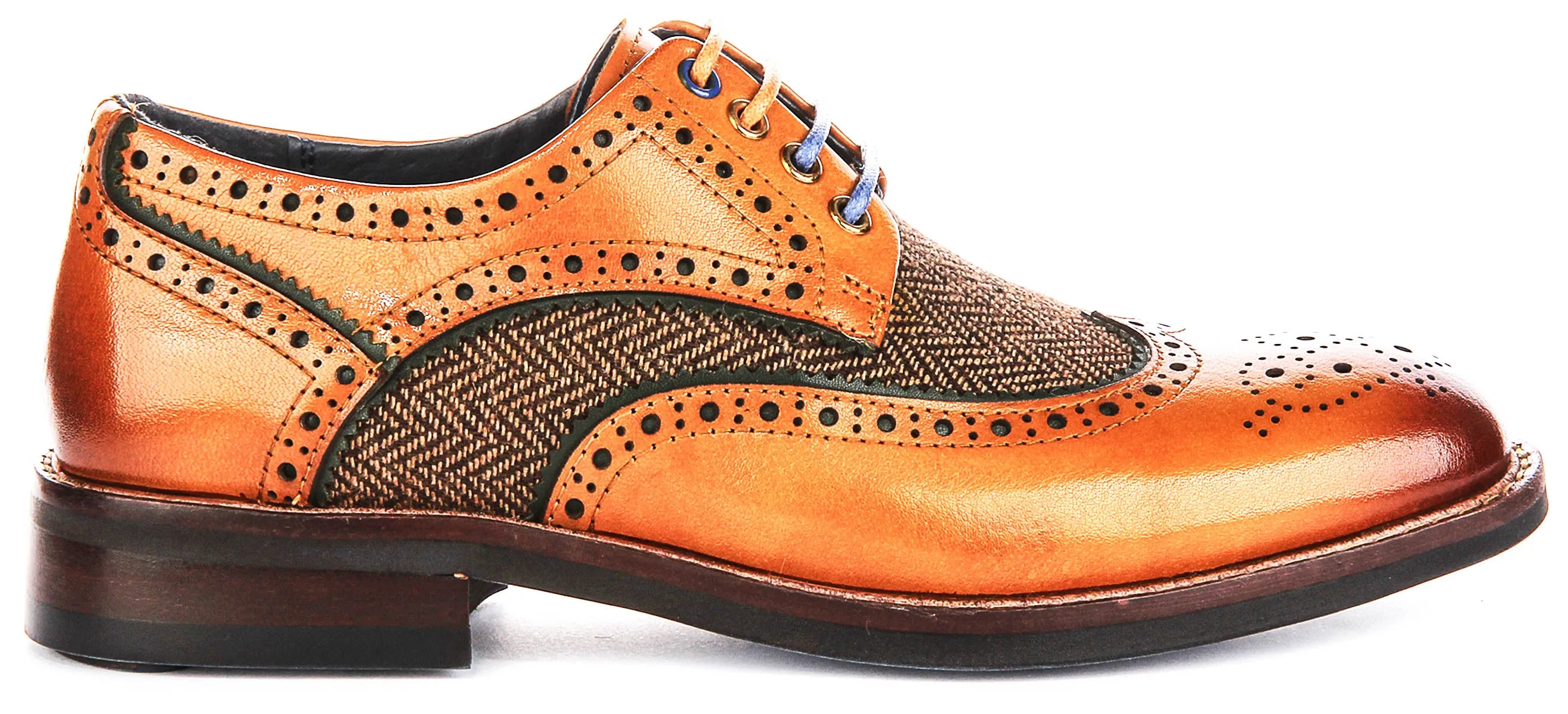 Justinreess England Simona In Brown Tweed Mix For Women