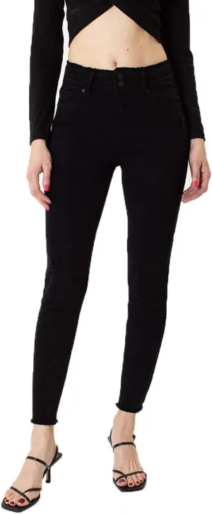 Kancan Women's High Rise Ankle Skinny Jeans - KC7317