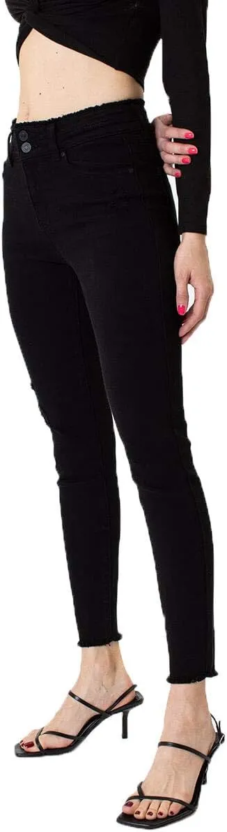 Kancan Women's High Rise Ankle Skinny Jeans - KC7317