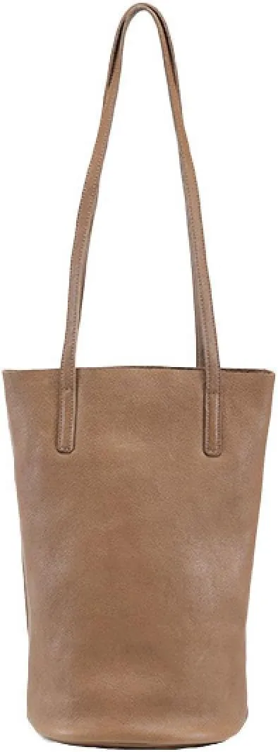 Lazy Bucket Bag, Female Genuine Leather, Armpit Shoulder Bag, Head Vegetable-Tanned Cowhide Bag