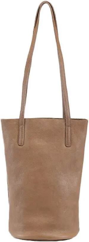 Lazy Bucket Bag, Female Genuine Leather, Armpit Shoulder Bag, Head Vegetable-Tanned Cowhide Bag