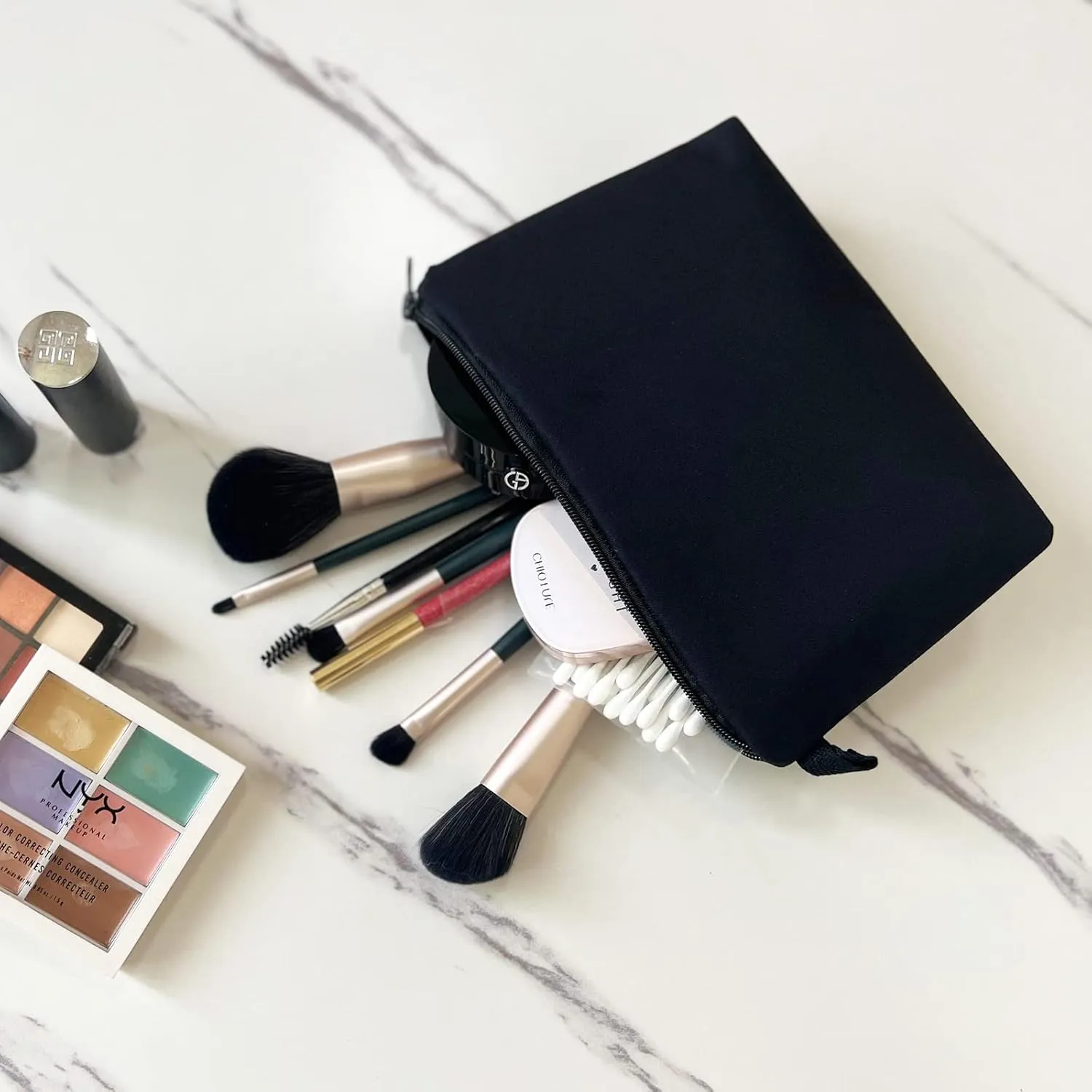 Lazy Makeup Bag Pouch Cosmetic Bag Zipper Travel Cosmetic Organizer Bag