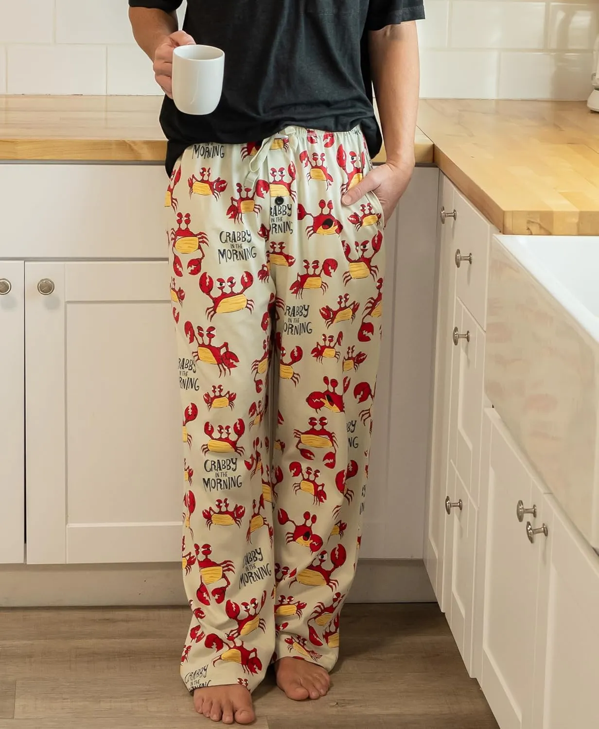 Lazy One Funny Ocean Pajama Pants For Men, Men's Separate Bottoms, Lounge Pants, Fishing PJs