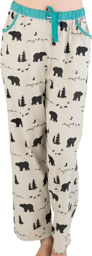 Lazy One Pajamas for Women, Cute Garden and Bear Pajama Pants and Top Separates