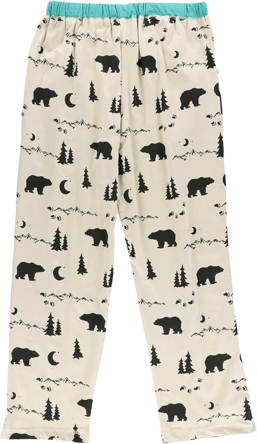 Lazy One Pajamas for Women, Cute Garden and Bear Pajama Pants and Top Separates
