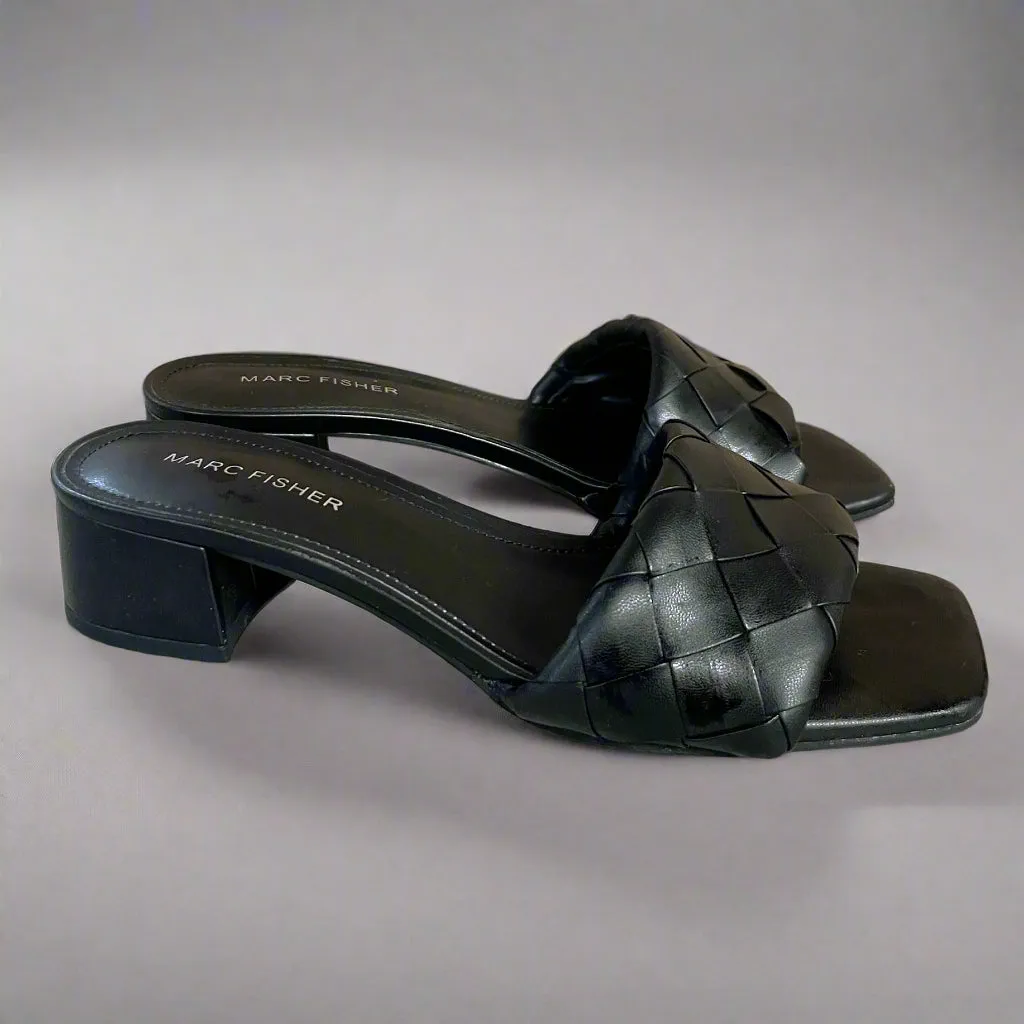Marc Fisher black Casper sandals, size 7