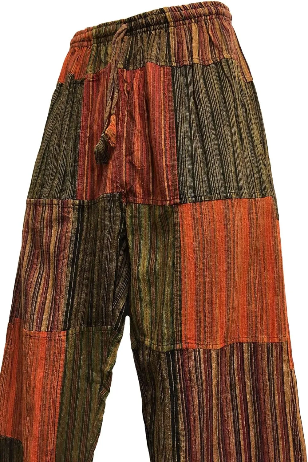 Men's Bohemian Vintage Hippie Alibaba Yoga Patchwork Harem Pants