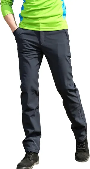Men's Classic Workout Hiking Pant Golf Stretch Work Dress Slack Lightweight Casual Comfy Trousers (Dark Grey,Large)