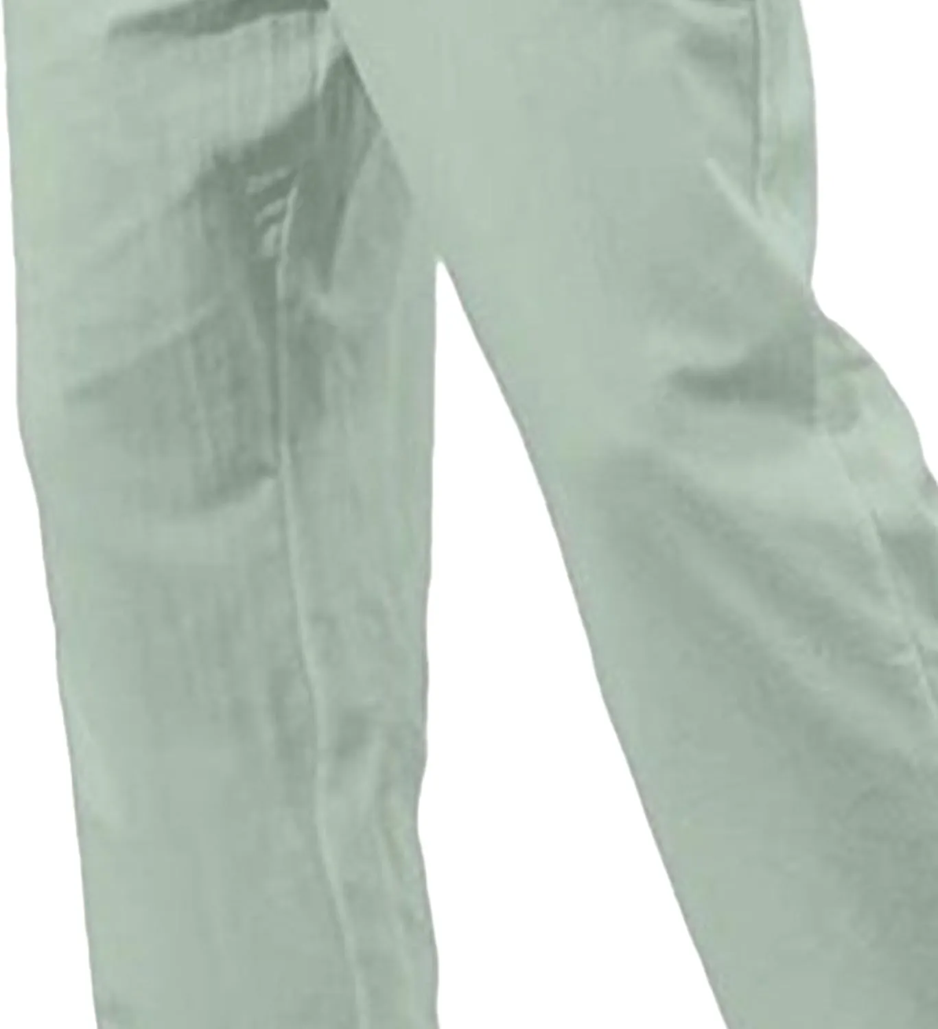Men's Linen Casual Long Pants Loose Lightweight Yoga Beach Slack Elastic Waist Wide Straight Trousers