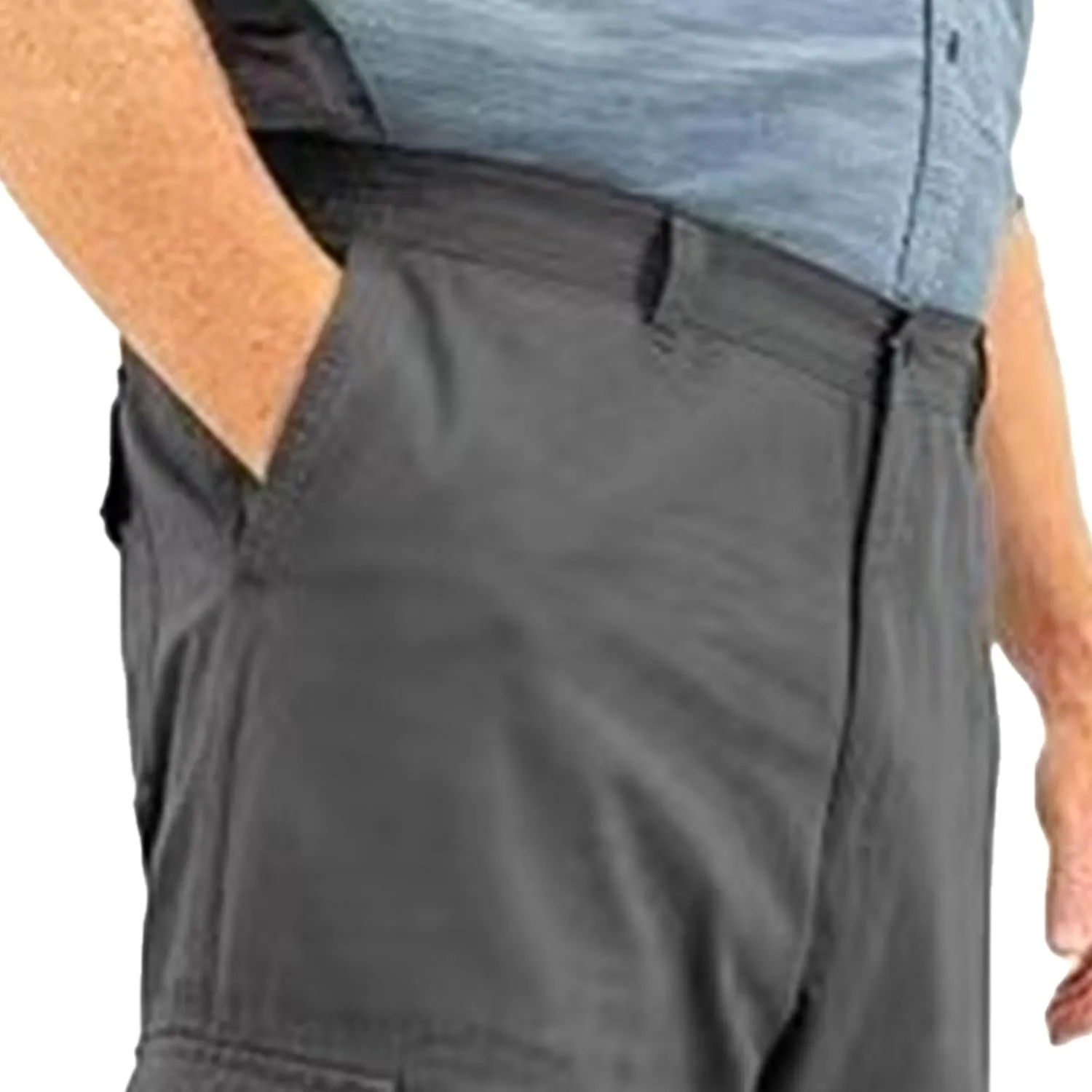 Men's Straight Flex Cargo Pant Trendy Slim Fit Work Pockets Trousers Casual Vintage Paratrooper Slack