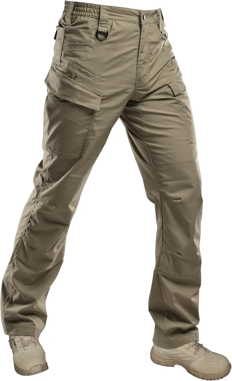 Men's Tactical Pants Stretch Ripstop with 14 Multi Pockets Water Resistant Gusseted Work Cargo Pants