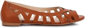 Moira Woven Peep Toe Flats