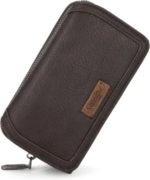 Montana West X Wrangler Wallet Purse for Women Minimalist Wristlet Wallet with RFID Blocking Credit Card Holder