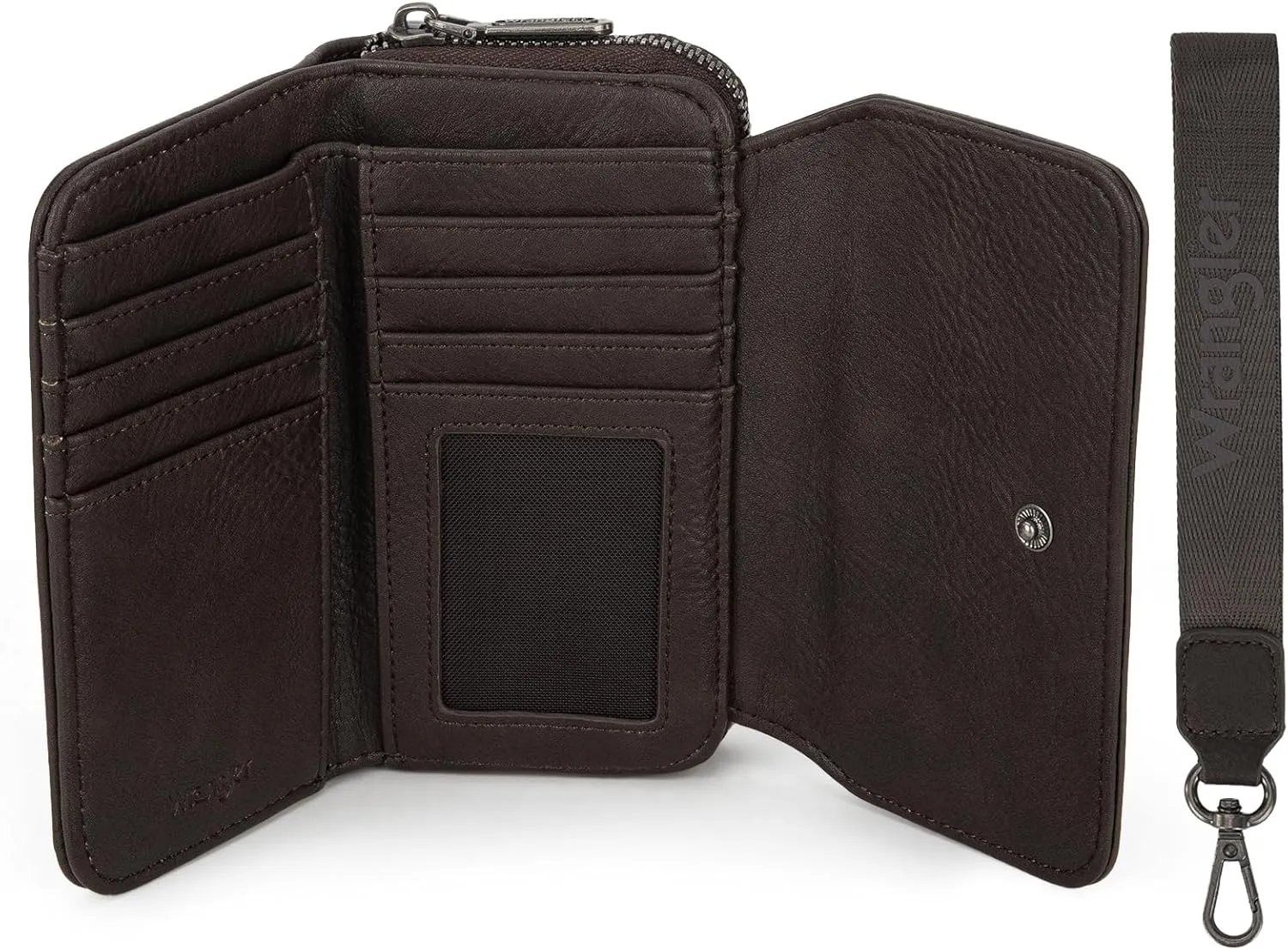 Montana West X Wrangler Wallet Purse for Women Minimalist Wristlet Wallet with RFID Blocking Credit Card Holder