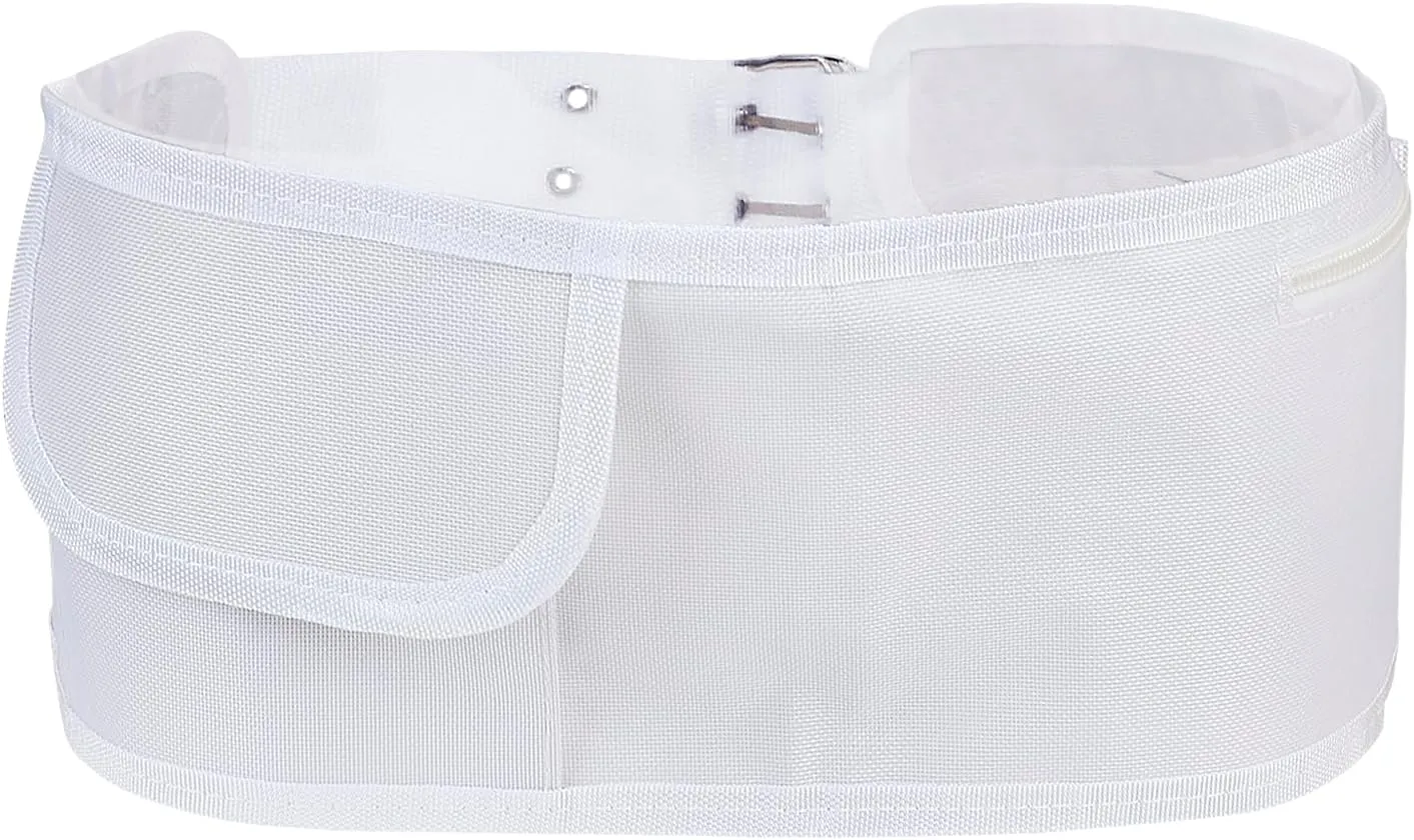 Muslim Pilgrimage Hajj Belt Islamic Ihram Belt White Arabic Middle East Ritual Waist Pack Soft Lightweight 150 CM