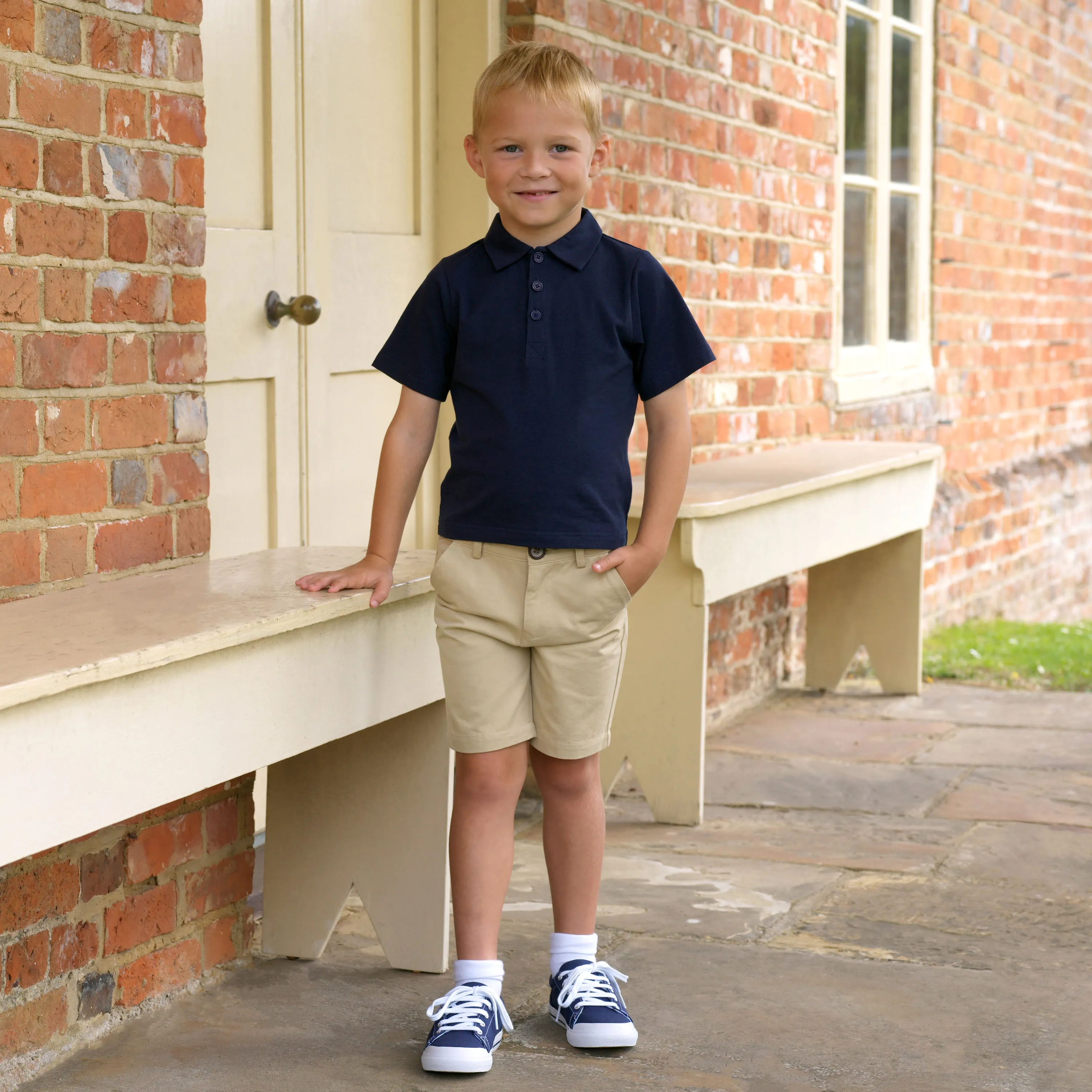 Navy Pique Polo Shirt
