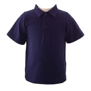 Navy Pique Polo Shirt