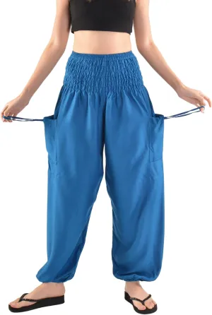 Orient Trail Women's Hippie Bohemian Palazzo Yoga Scrunched Bottom Tie Dye Harem Pants