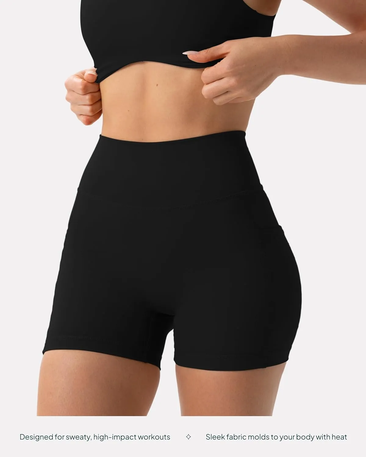 PAVOI ACTIVE Shorts with Pockets | Compressive High Waisted Butt Sculpting 4" & 6" Women's Biker Shorts | HiPerform XXS to 3X