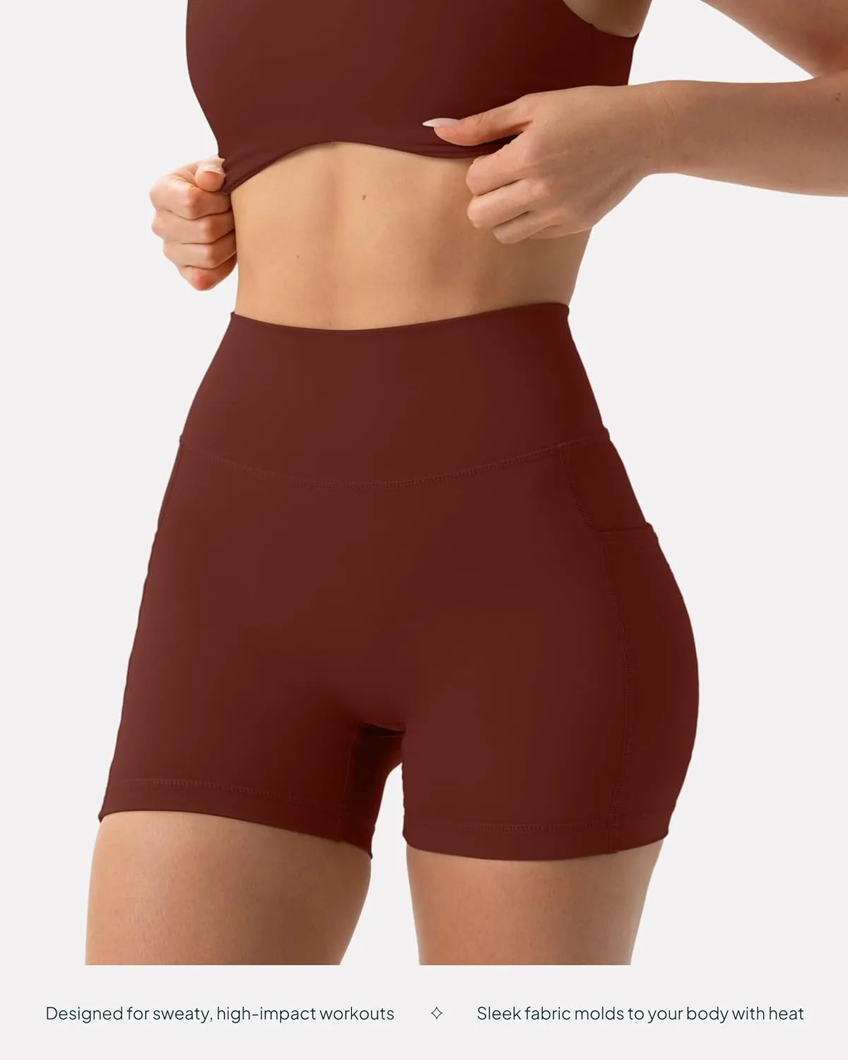 PAVOI ACTIVE Shorts with Pockets | Compressive High Waisted Butt Sculpting 4" & 6" Women's Biker Shorts | HiPerform XXS to 3X