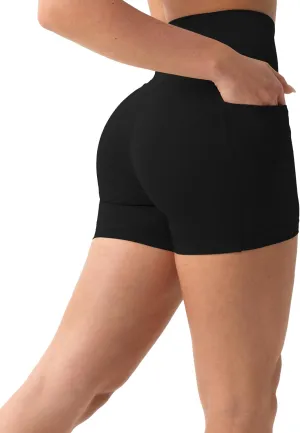 PAVOI ACTIVE Shorts with Pockets | Compressive High Waisted Butt Sculpting 4" & 6" Women's Biker Shorts | HiPerform XXS to 3X