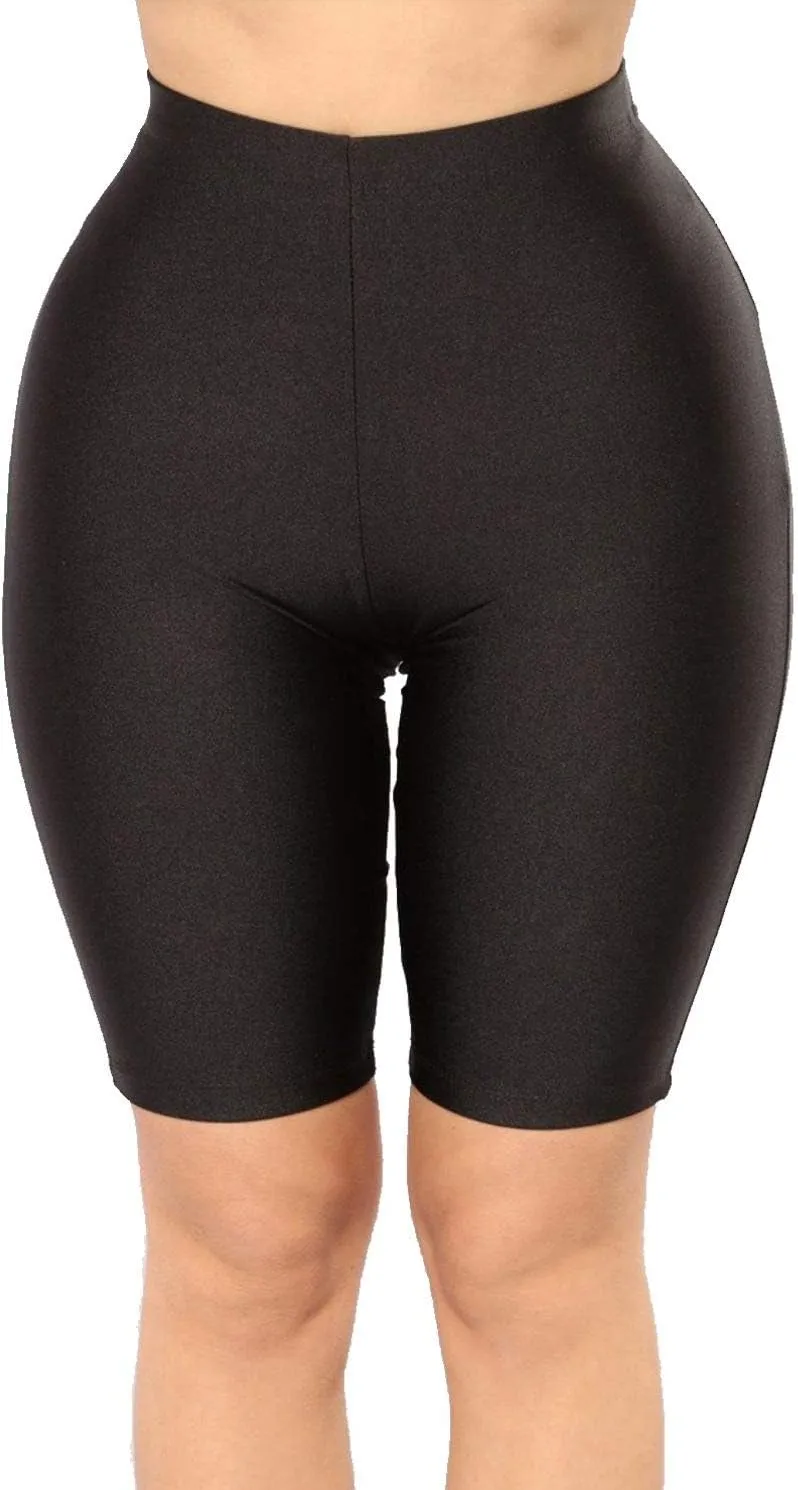 PESION Women's Active Biker Yoga Shorts, Sexy Spandex Boyshort
