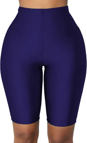 PESION Women's Active Biker Yoga Shorts, Sexy Spandex Boyshort