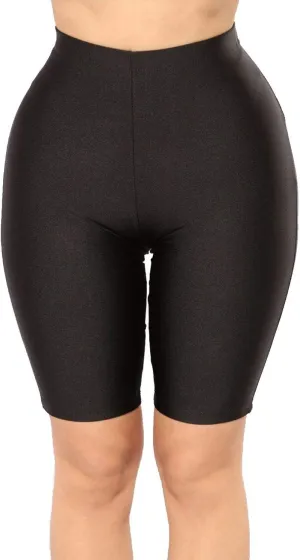 PESION Women's Active Biker Yoga Shorts, Sexy Spandex Boyshort