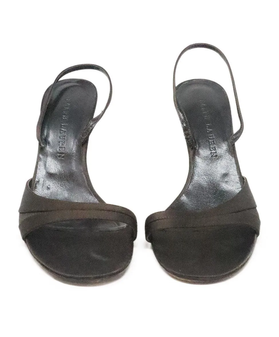 Ralph Lauren Brown Satin Heels sz 8