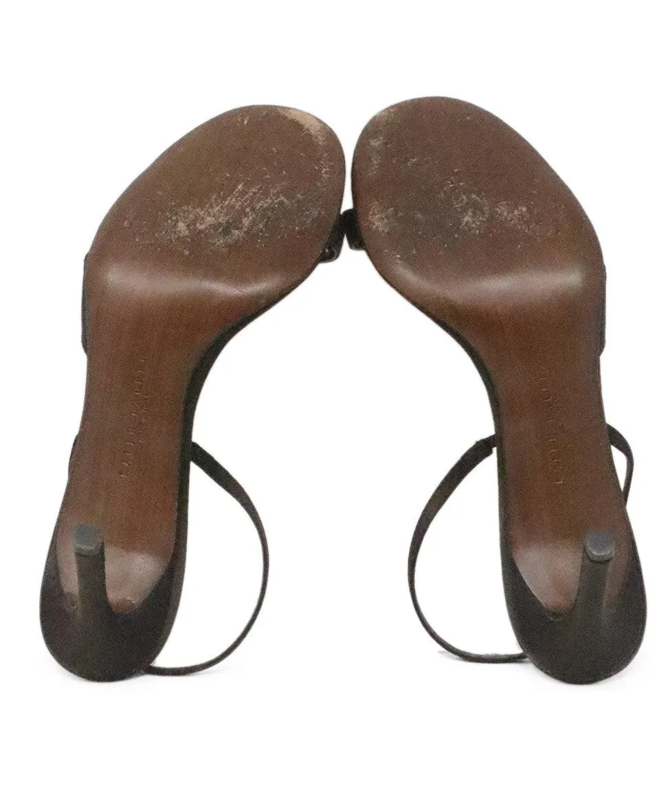 Ralph Lauren Brown Satin Heels sz 8