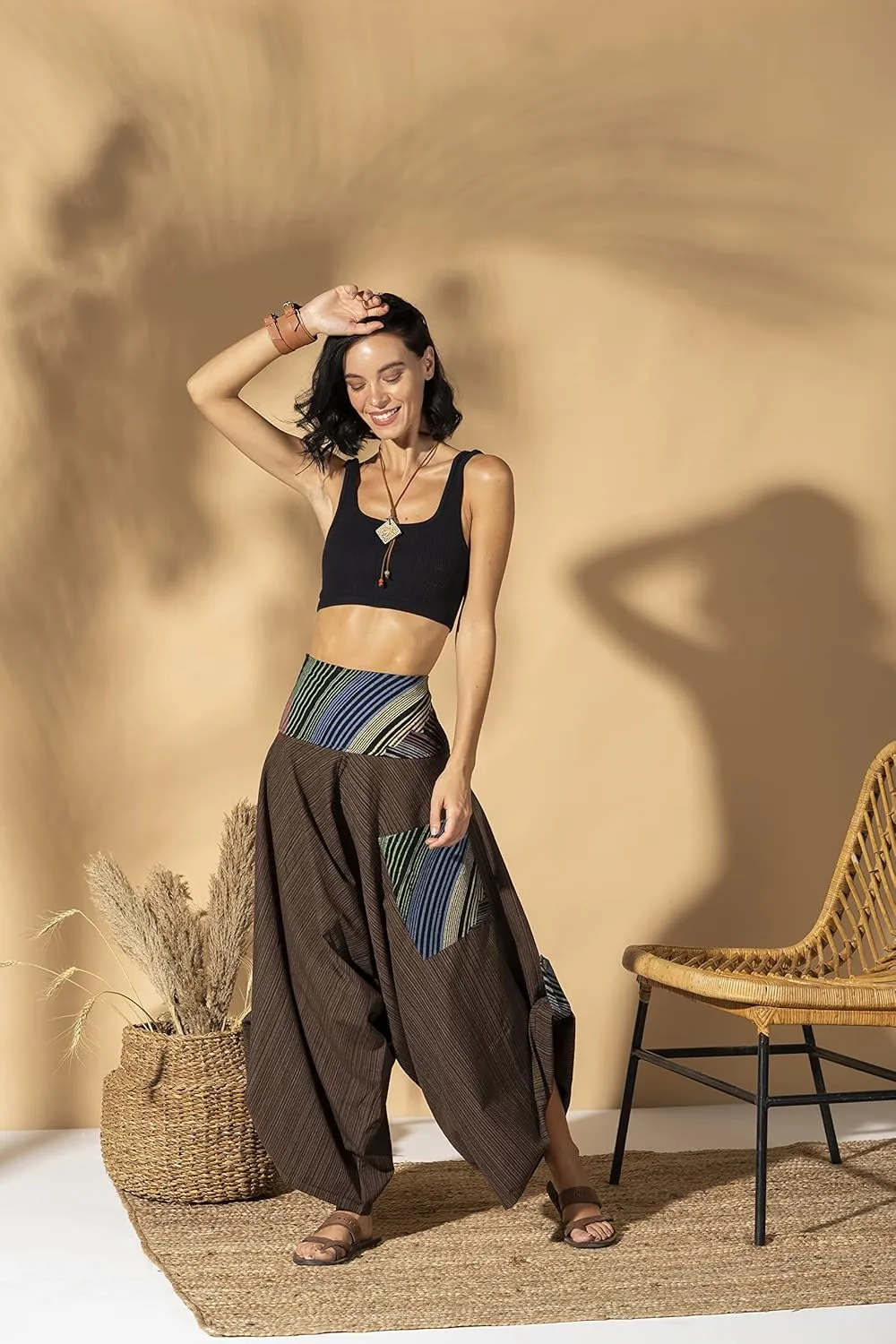 Rave Clothes for Women Palazzo Pants, Dance Yoga Pants Comfy Lounge Pants shamanic Clothing Women