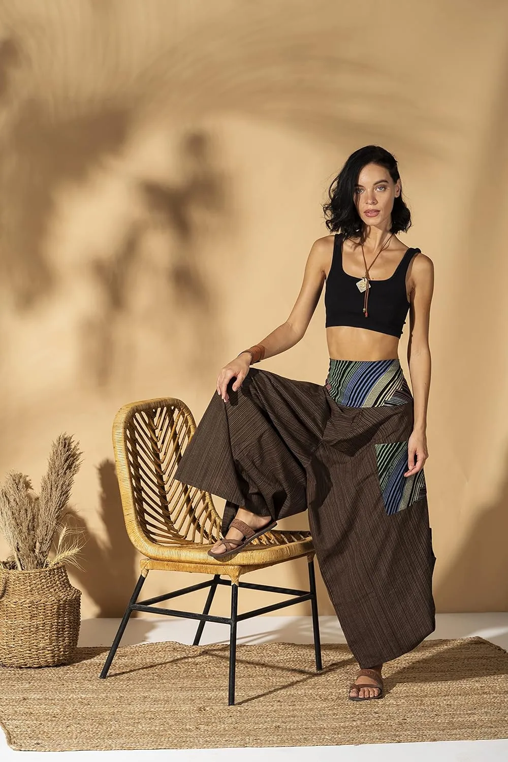 Rave Clothes for Women Palazzo Pants, Dance Yoga Pants Comfy Lounge Pants shamanic Clothing Women