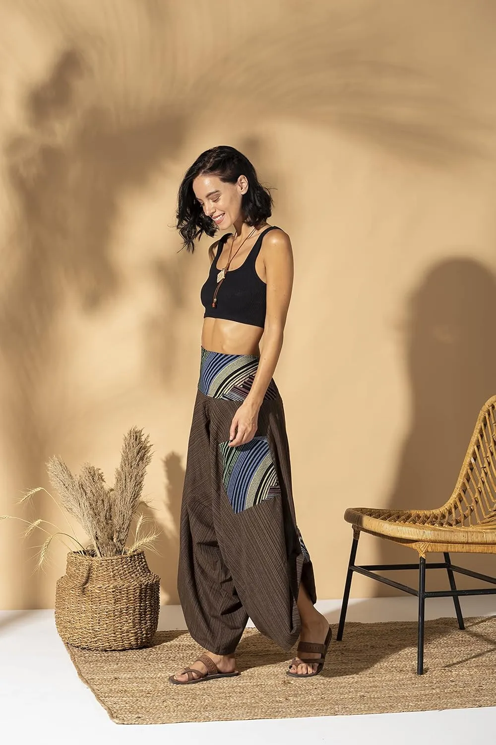 Rave Clothes for Women Palazzo Pants, Dance Yoga Pants Comfy Lounge Pants shamanic Clothing Women