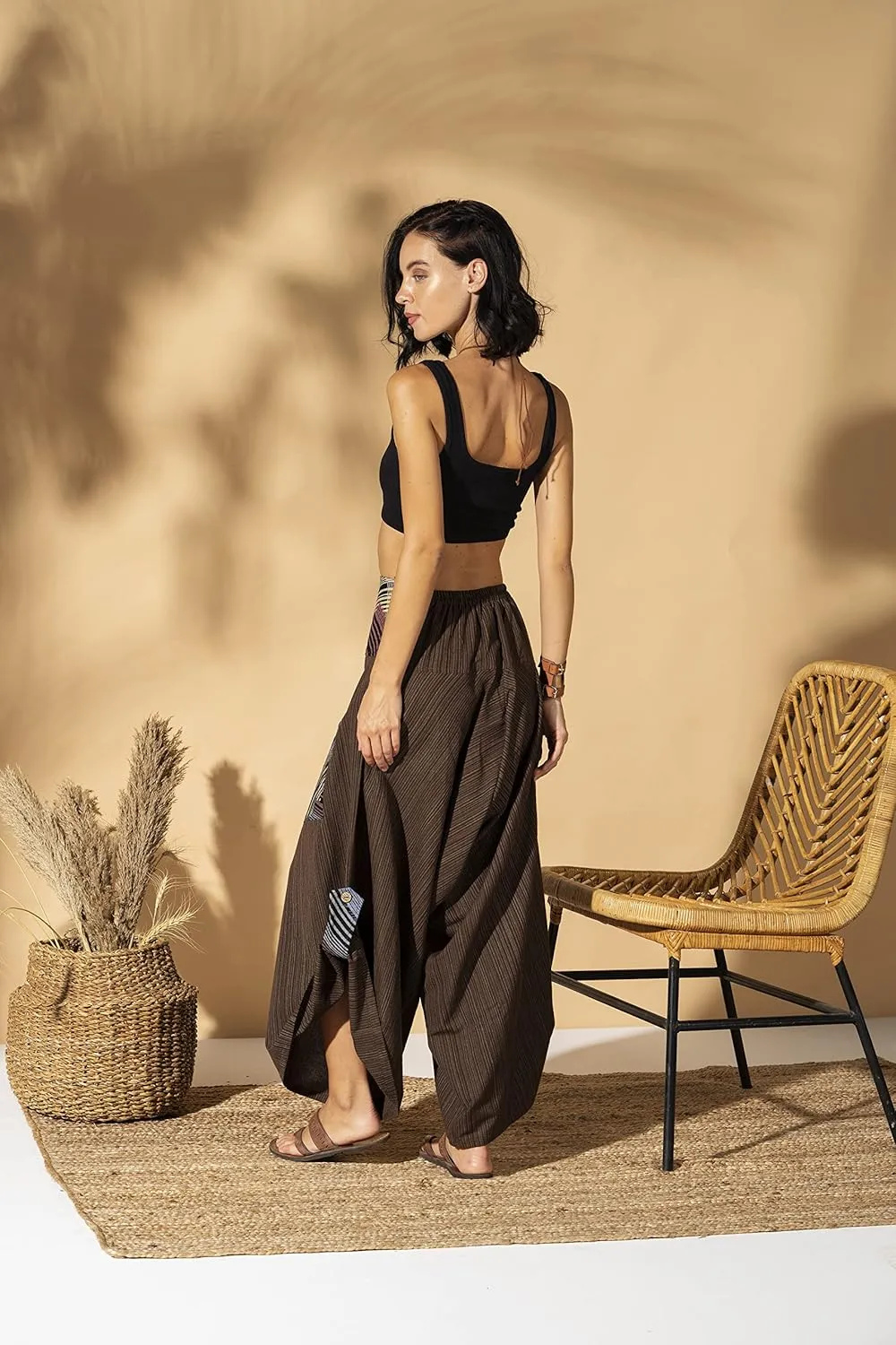 Rave Clothes for Women Palazzo Pants, Dance Yoga Pants Comfy Lounge Pants shamanic Clothing Women