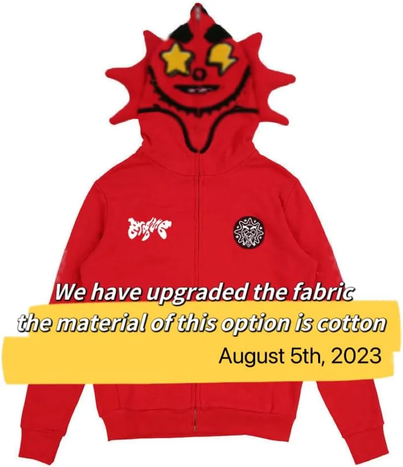Retro Lazy Style Hoodie for Women Fun Multi Angle Full Zip Hoodie Y2k Casual Sweatshirt Jacket Harajuku Streetwear