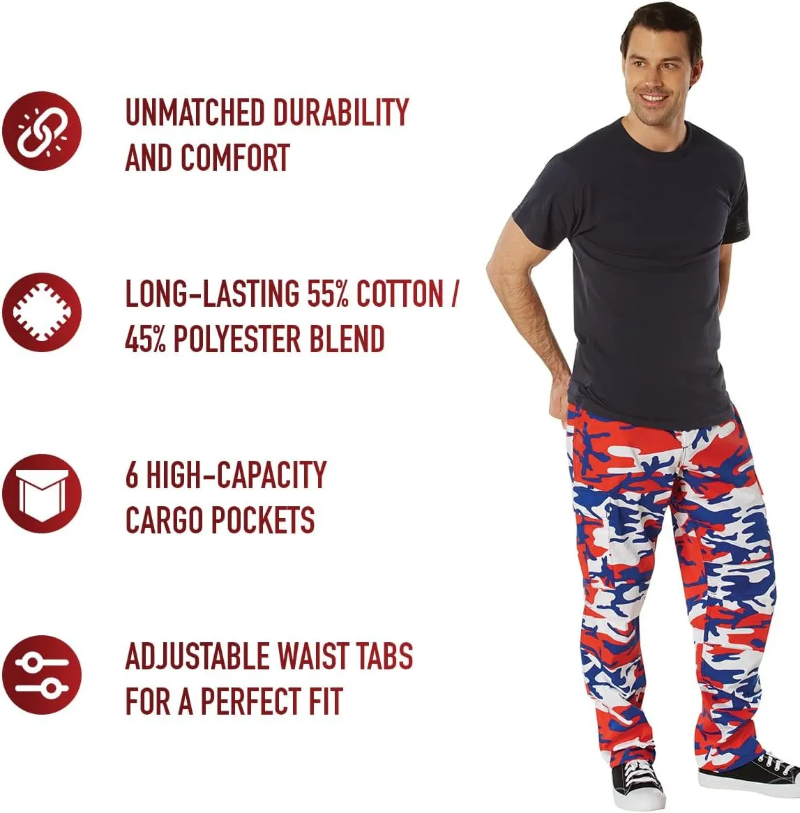 Rothco Camo Tactical BDU Pants Camo Cargo Pants