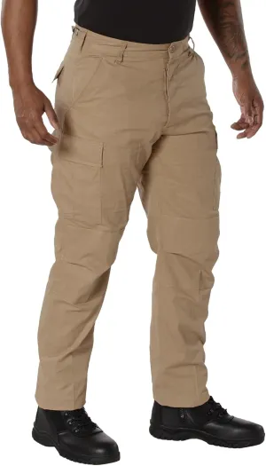 Rothco Rip-Stop BDU Pants (US, Alpha, Small, Regular, Long, Khaki)
