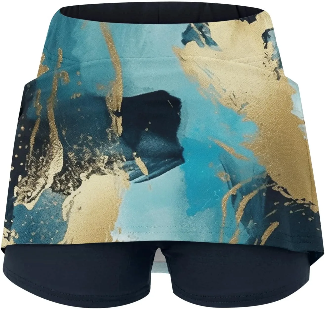 Skorts for Women High Waisted Athletic Tennis Skirt Shorts Lightweight Tummy Control Graphic Print 2025 Yoga Skirts